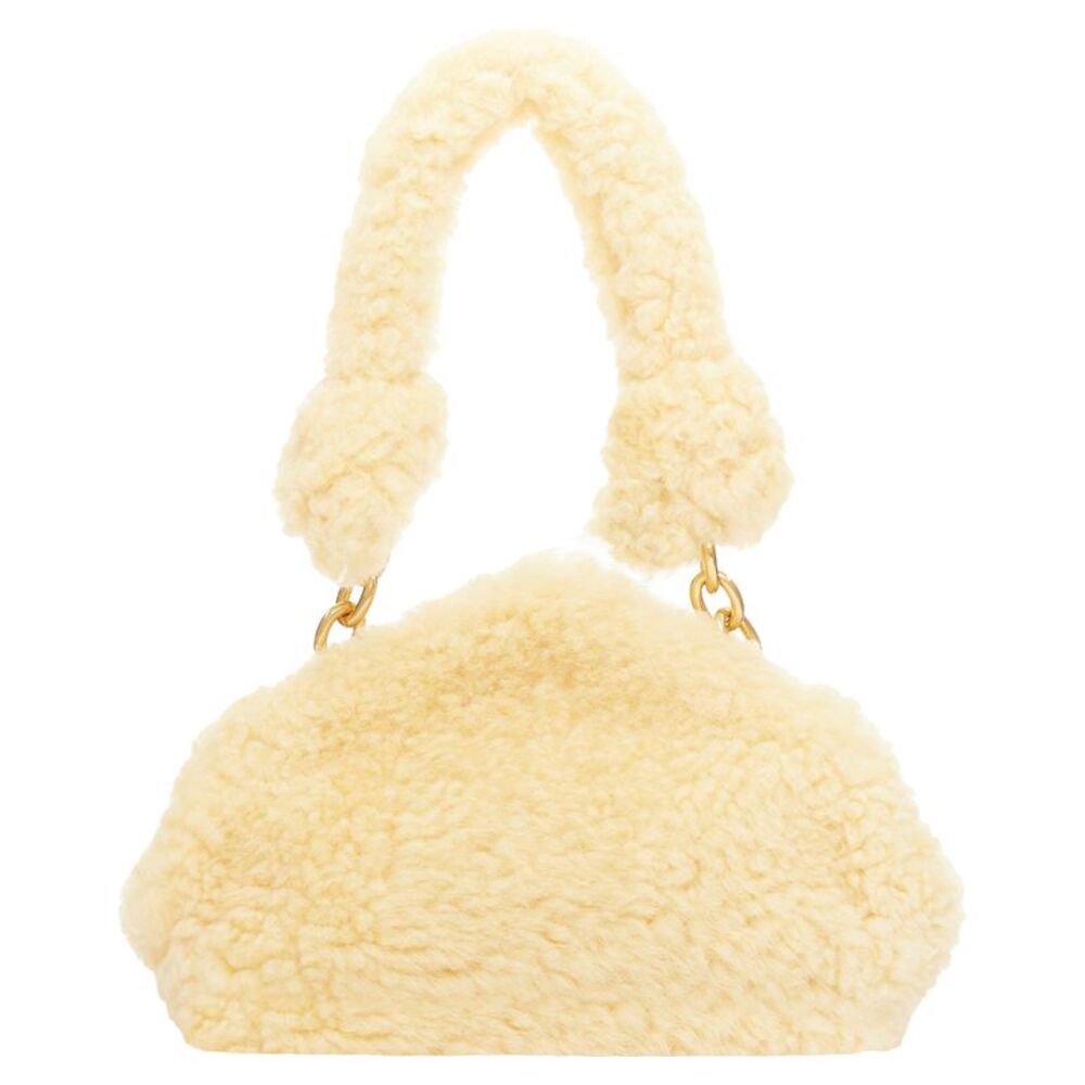 Bottega Veneta Shearling Shoulder Bag